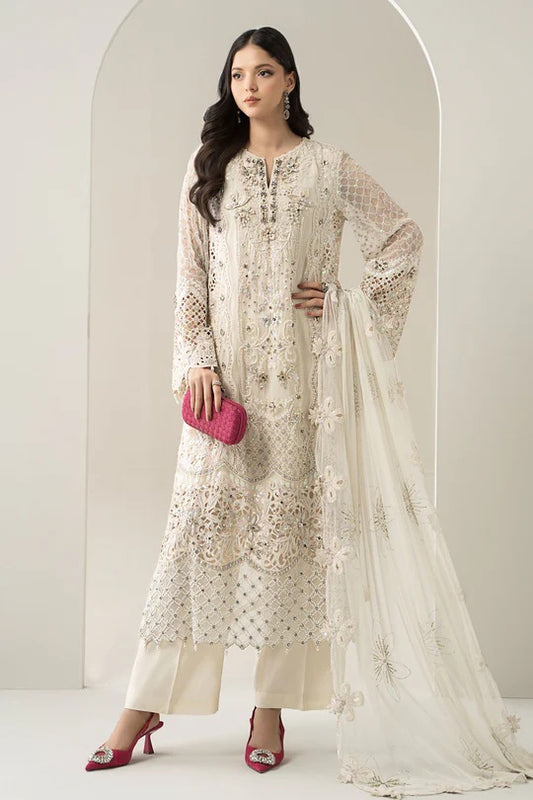 Maria B Luxury Pure Chiffon Embroidered 3 Piece Unstitched BDS-3007