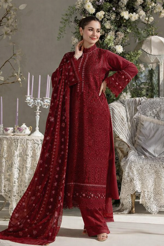 Sobia Nazir Luxury Embroidered Lawn Suit Royalty Wedding 11-B