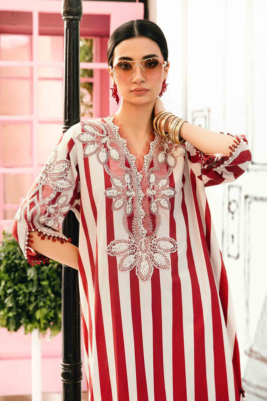 Maria.B 3 Piece Unstitched Embroidered Lawn Suit MPT-2609-A MPRINTS