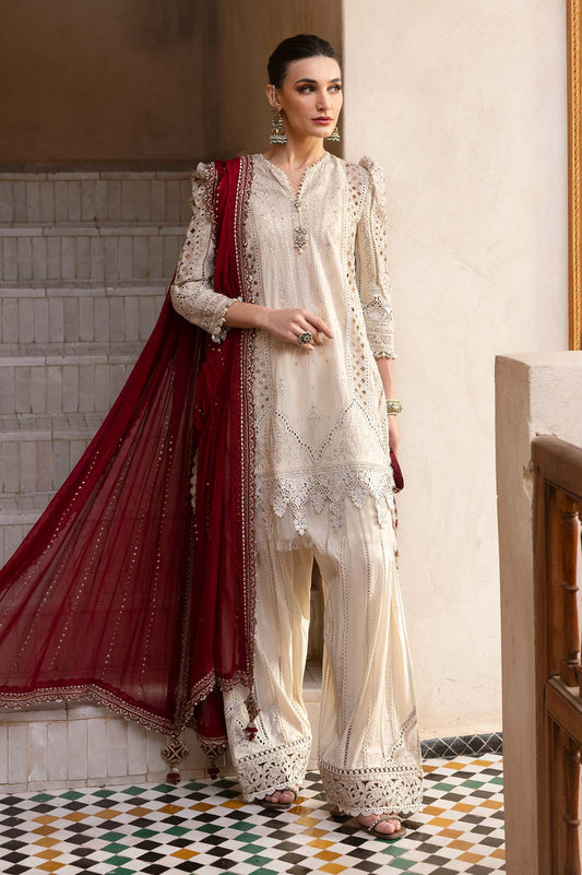 Maria.B - Luxury Lawn Embroidered Unstitched 3 Piece - D-2511-B