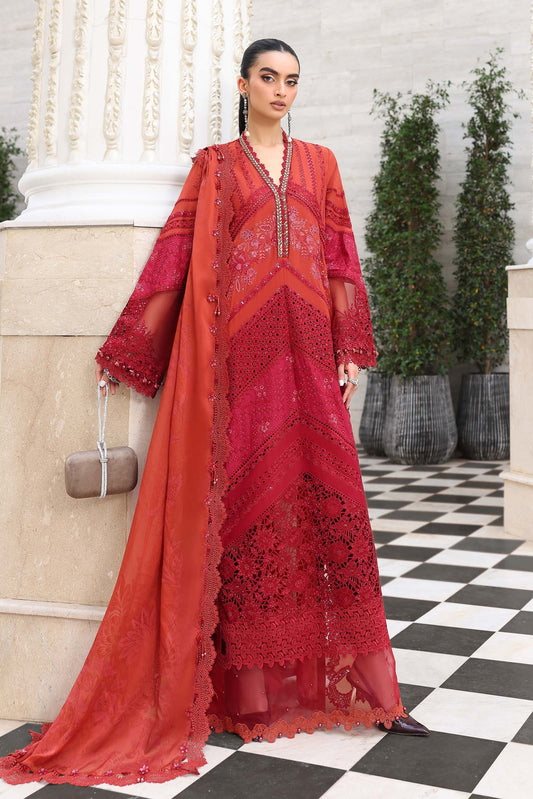 Maria B Luxury Embroidered Lawn Unstitched 3PC Suit EL-26-13