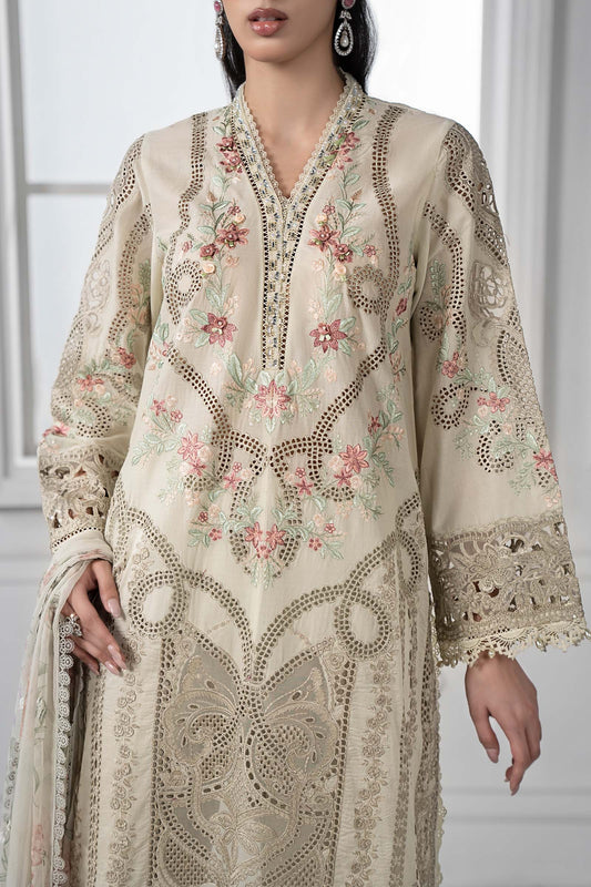 Maria.B - Luxury Lawn Embroidered Unstitched 3 Piece - DS-2514-B