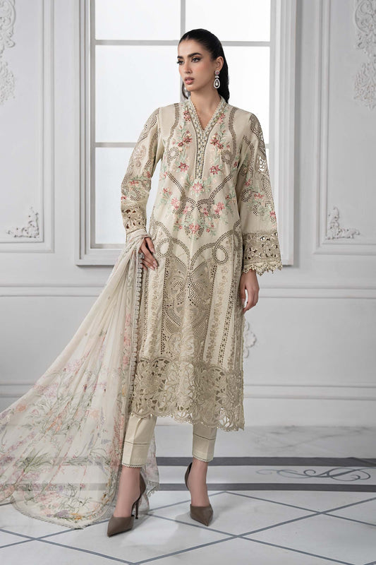 Maria.B - Luxury Lawn Embroidered Unstitched 3 Piece - DS-2514-B