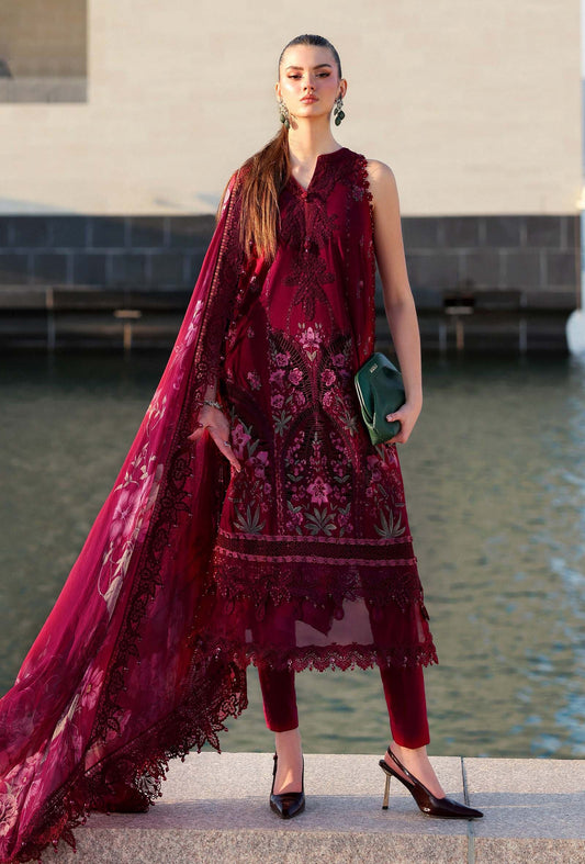 Maria.B - Luxury Lawn Embroidered Unstitched 3 Piece - D-2611-B