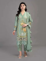 Maria.B Voyage A Luxe Lawn 3 Piece Unstitched Embroidered Suit D-2302-B