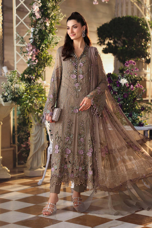 Maria B Luxury Pure Chiffon Embroidered 3PC Unstitched Suit