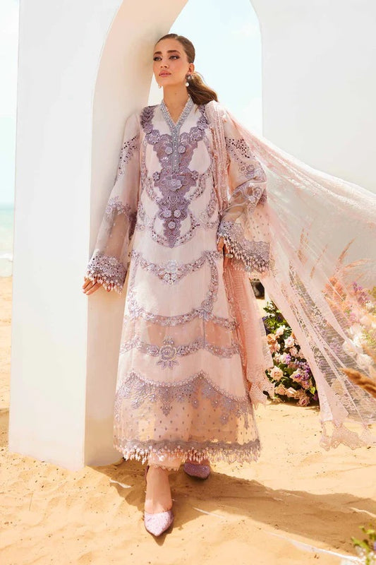 Maria.B - Luxury Lawn Embroidered Unstitched 3 Piece - EL-25-02