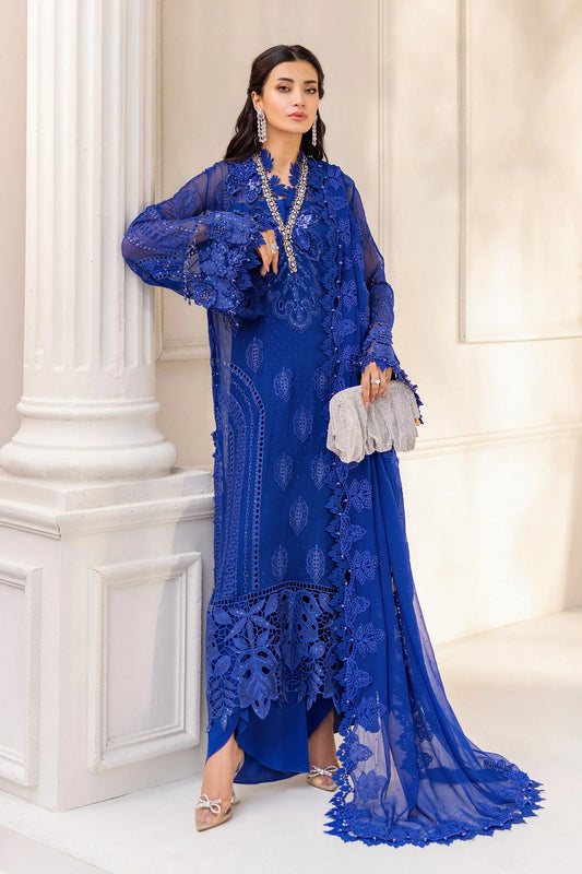 Maria.B Luxury Chiffon Embroidered 3 PC Unstitched Collection MPC-25-103