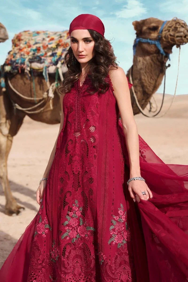 Maria.B Luxury Eid Lawn Embroidered 3 Piece Unstitched D - 2504 - A - 3 Pieces Lawn - Zainabjees