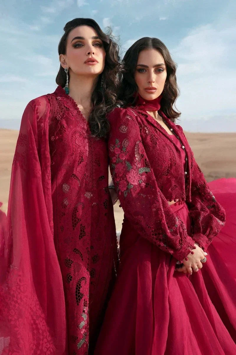 Maria.B Luxury Eid Lawn Embroidered 3 Piece Unstitched D - 2504 - A - 3 Pieces Lawn - Zainabjees