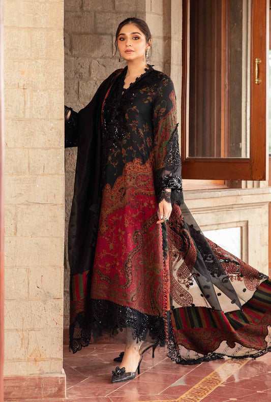 Maria.B Luxury Fall Winter Khaddar Embroidered 3 Piece Unstitched DL-1204