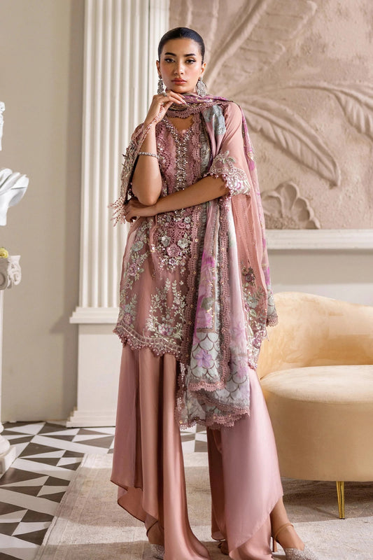 Maria.B Luxury Pure Chiffon Embroidered 3 Piece Unstitched - MPC-25-105