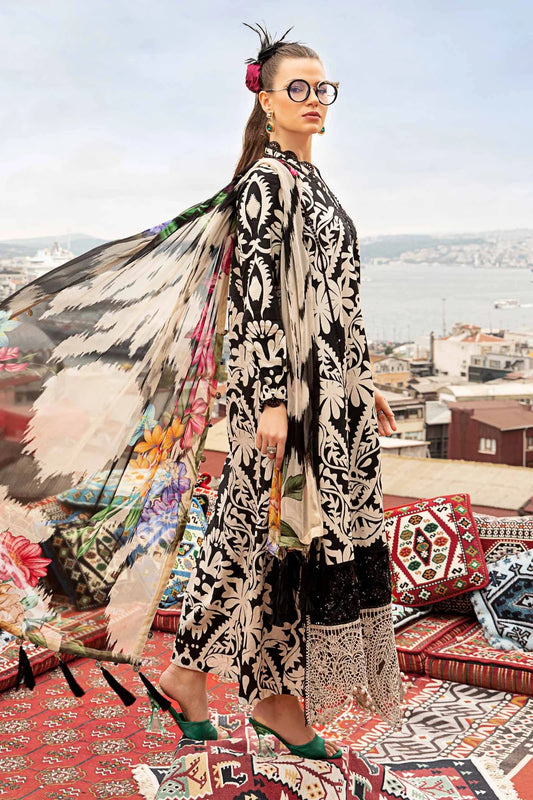 Maria.B MPRINTS Unstitched 3 Pc Luxury Lawn Suit MPT-2307-B