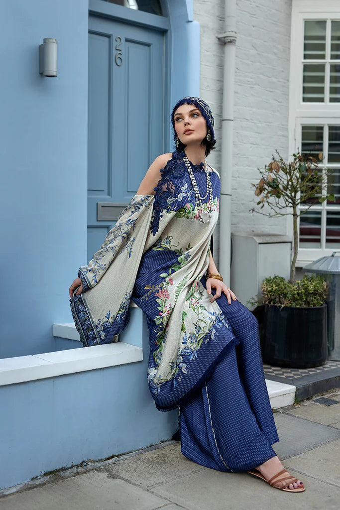 Sobia Nazir Embroidered Silk Suits Unstitched 3 Piece SN23SL D-08 - Formal Collection