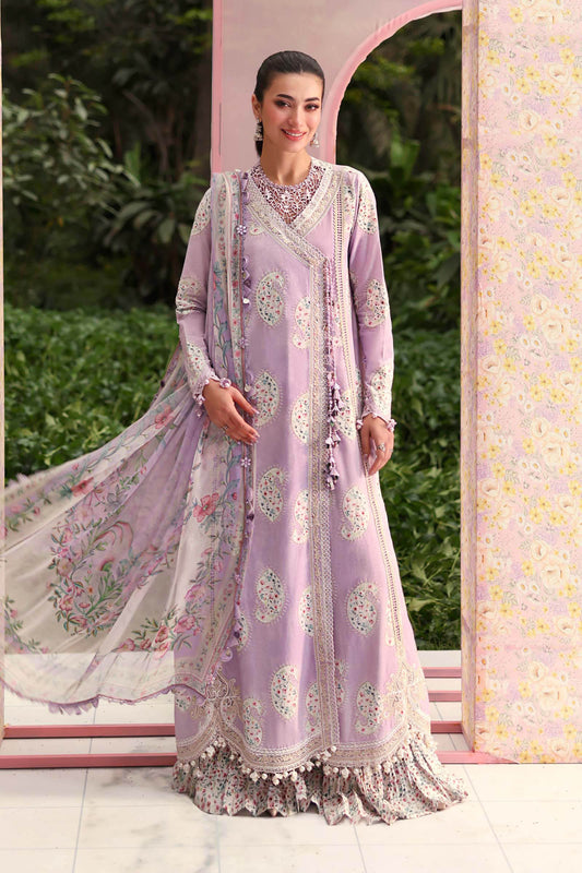 Maria B Luxury Embroidered Lawn 3Pc Unstitched Suit MPT - 3009 - B