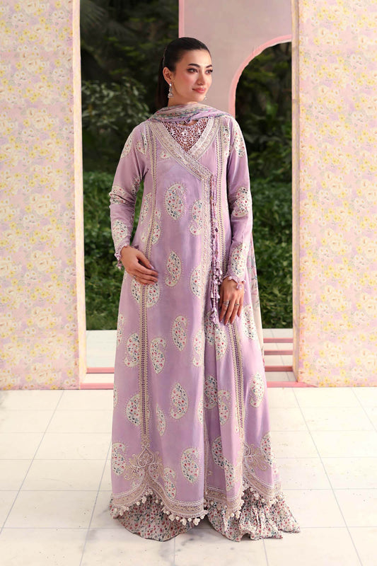 Maria B Luxury Embroidered Lawn 3Pc Unstitched Suit MPT - 3009 - B