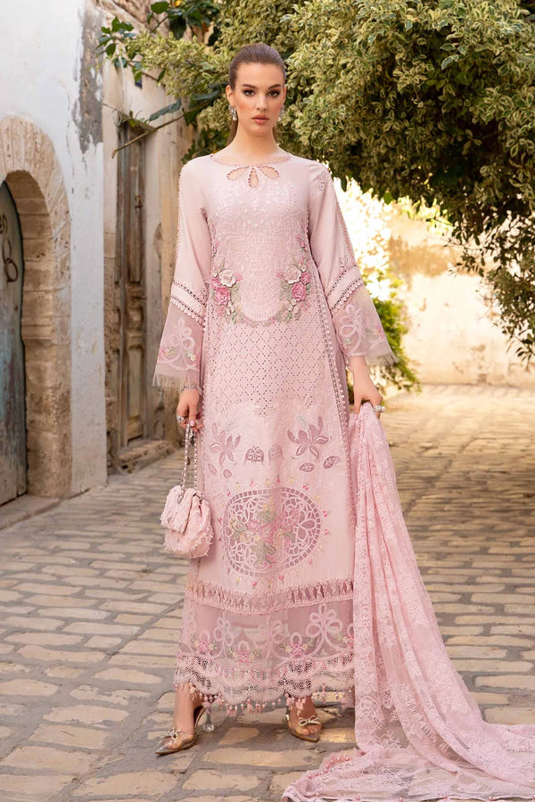Maria.B Unstitched Embroidered Luxury Lawn 3Pieces Suit D 11-A
