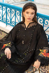 Maria.B Unstitched Embroidered Luxury Lawn 3Pieces Suit D8-B