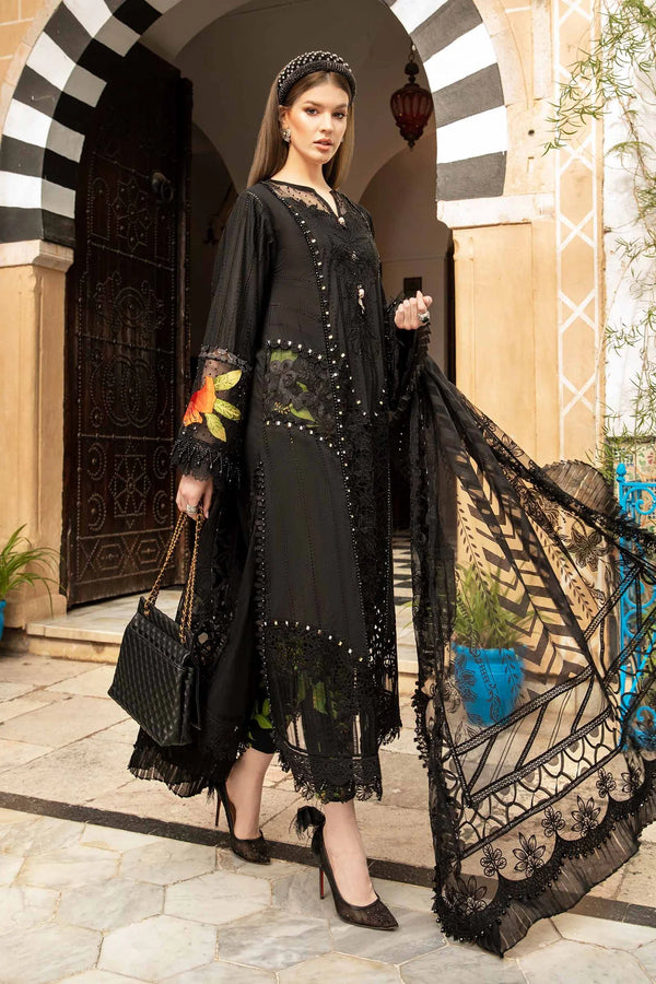 Maria.B Unstitched Embroidered Luxury Lawn 3Pieces Suit D8-B