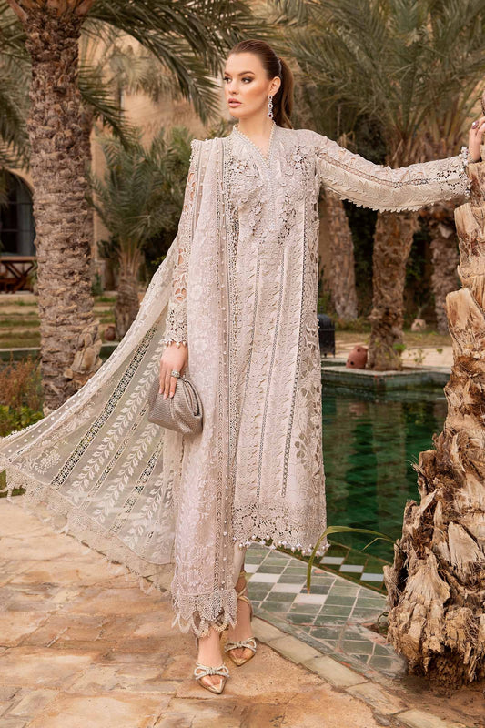 Maria.B - Luxury Lawn Embroidered Unstitched 3 Piece - D-2409-A