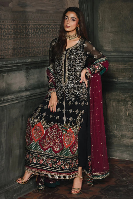 Charizma - Luxury Chiffon Embroidered Unstitched 3 Piece - DJW5-08