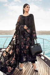 Maria.B Embroidered Velvet Suits Unstitched 3 Pieces D2 - Luxury Winter Collection