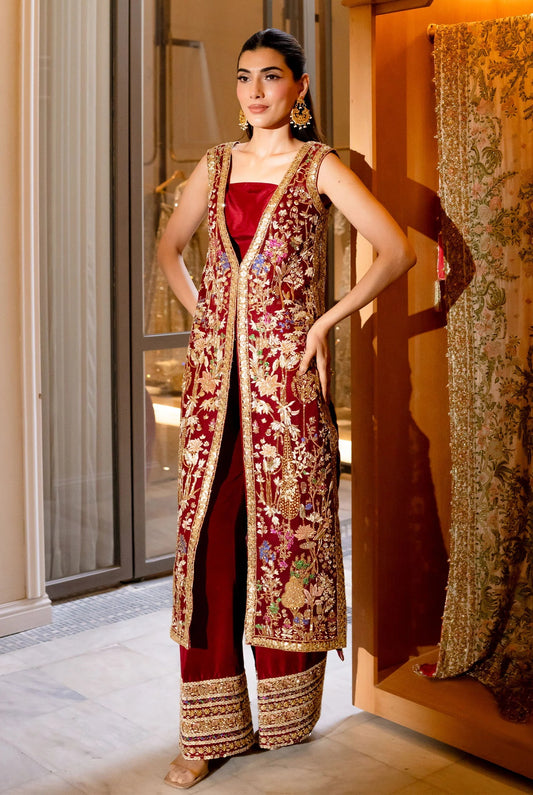 Saira Shakira Luxury Net Embroidered 3 Piece Unstitched - REGALIA