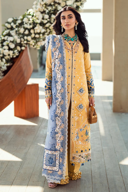 Qalamkar Sahil Luxury Lawn Collection Unstitched 3 Piece FK-06 Natalie