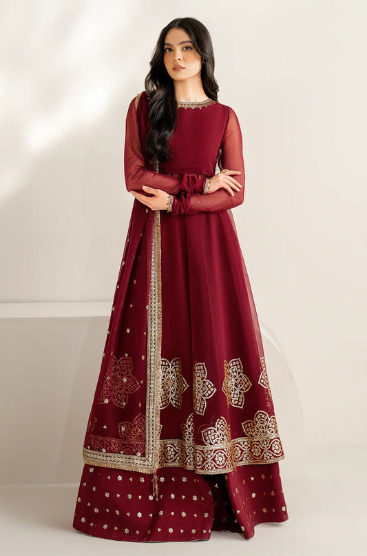Jazmin UC-3098 - Luxury Chiffon Embroidered Unstitched 3 Piece