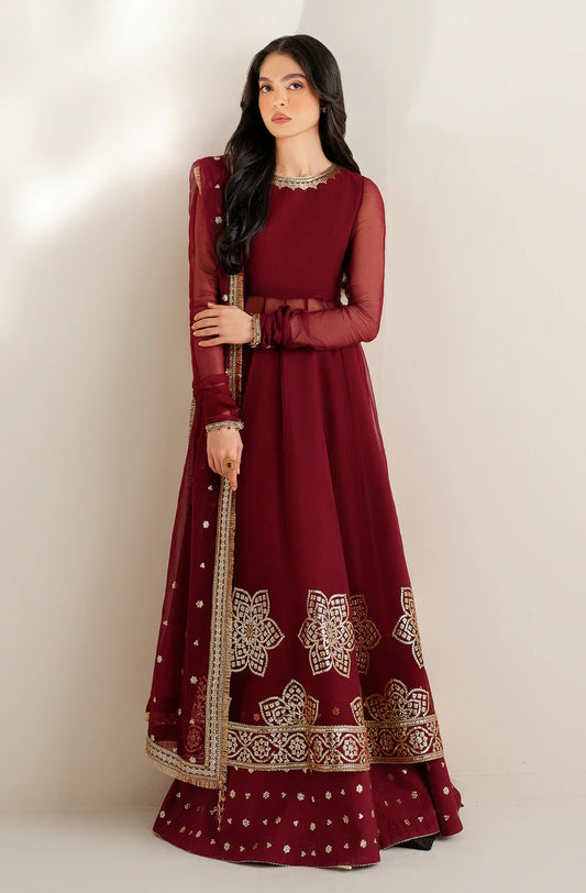 Jazmin UC-3098 - Luxury Chiffon Embroidered Unstitched 3 Piece
