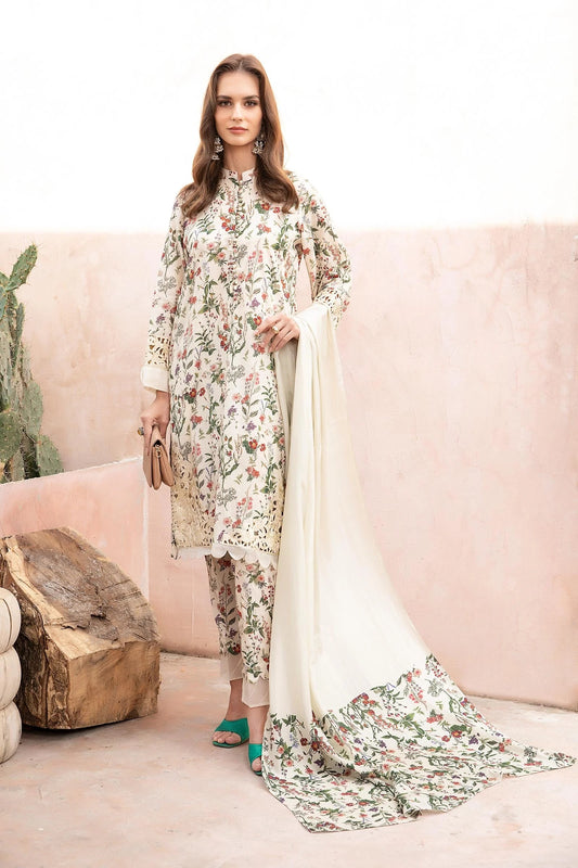 Maria.B Mprints Luxury Lawn Collection 3 Pieces Unstitched EF 23-71