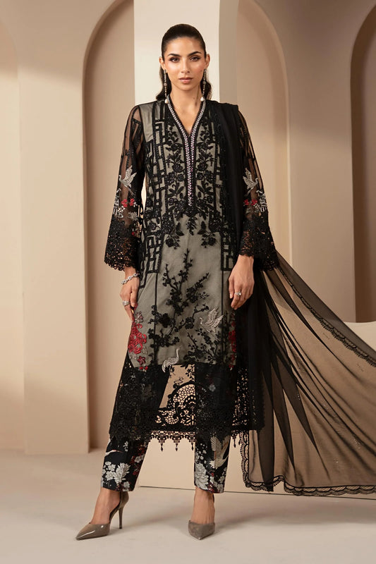 Maria.B - Luxury Lawn Embroidered Unstitched 3 Piece - DS-2607-B