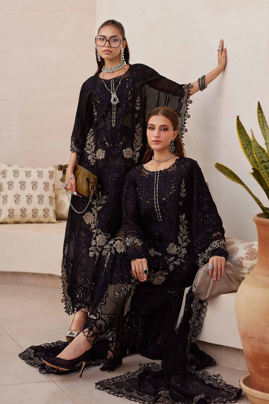 Maria.B - EL-25-03 - Luxury Lawn Embroidered Unstitched 3 Piece