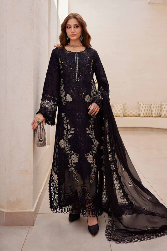 Maria.B Luxury Lawn Embroidered Unstitched 3 Piece-25-03