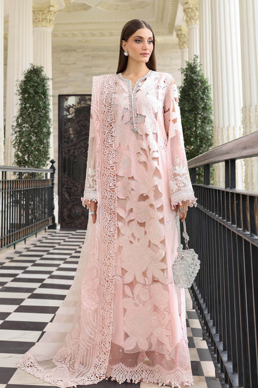Maria.B Luxury Lawn Embroidered 3 Piece Unstitched - EL-26-02