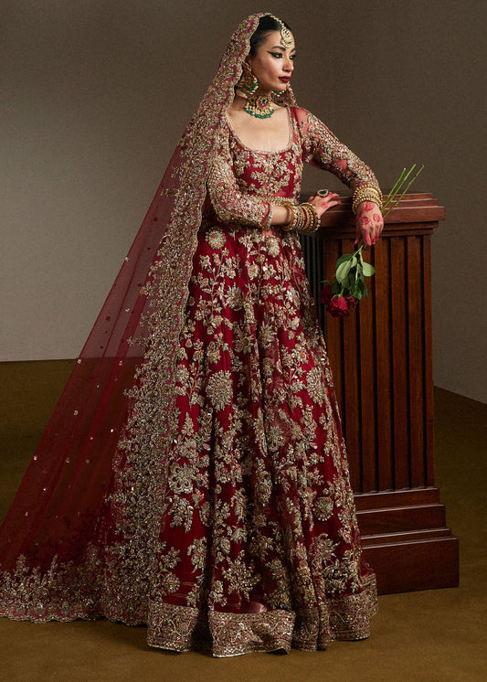 Hussain Rehar Luxury Bareeze Net Hand Embroidered Collection Qashqaye