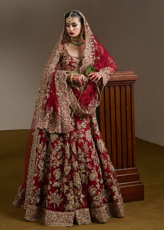 Hussain Rehar Luxury Bareeze Net Hand Embroidered Collection Qashqaye