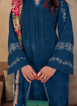 Saira Rizwan Luxury Chikankari Lawn Collection 3 Pieces Unstitched BLUE