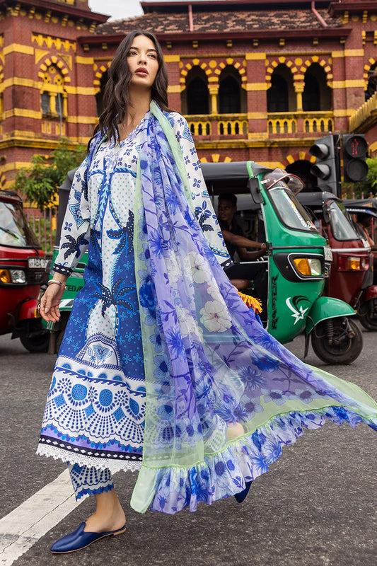 Mushq Luxury Lawn Embroidered Unstitched 3 Piece Ksenia