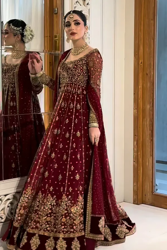 Haris Shakeel Luxury Wedding Festive Maysori Hand Emblishment Collection SHIFA-20