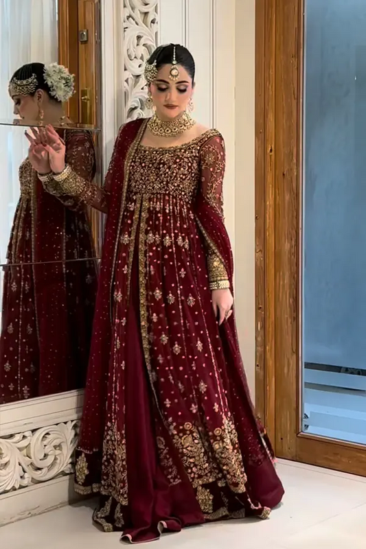 Haris Shakeel Luxury Wedding Festive Maysori Hand Emblishment Collection SHIFA-20