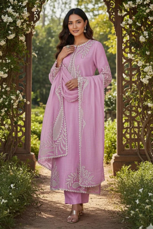 Kareena Kapoor Luxury Silk Embroidered Unstitched 3 Piece - Gulaab