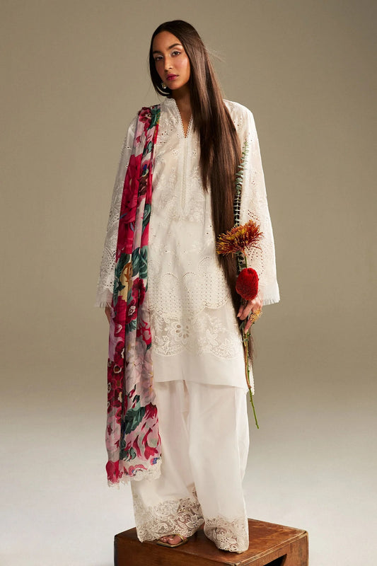 Zara Shahjahan Satori Embroidered Lawn Collection Unstitched 3 Piece Kaori-1A