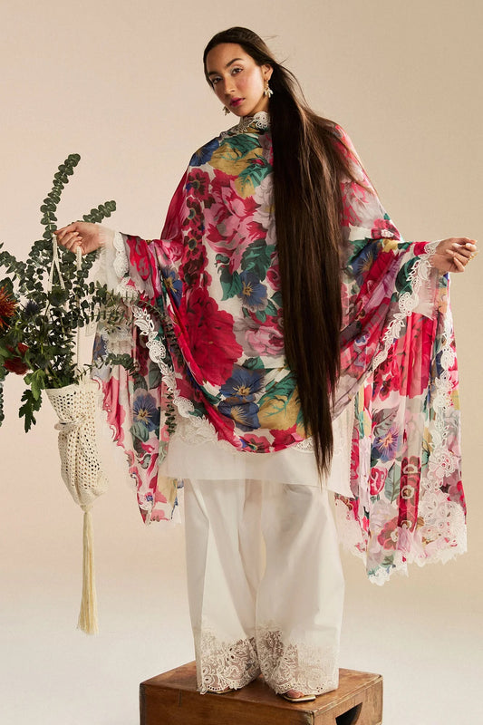 Zara Shahjahan Satori Embroidered Lawn Collection Unstitched 3 Piece Kaori-1A