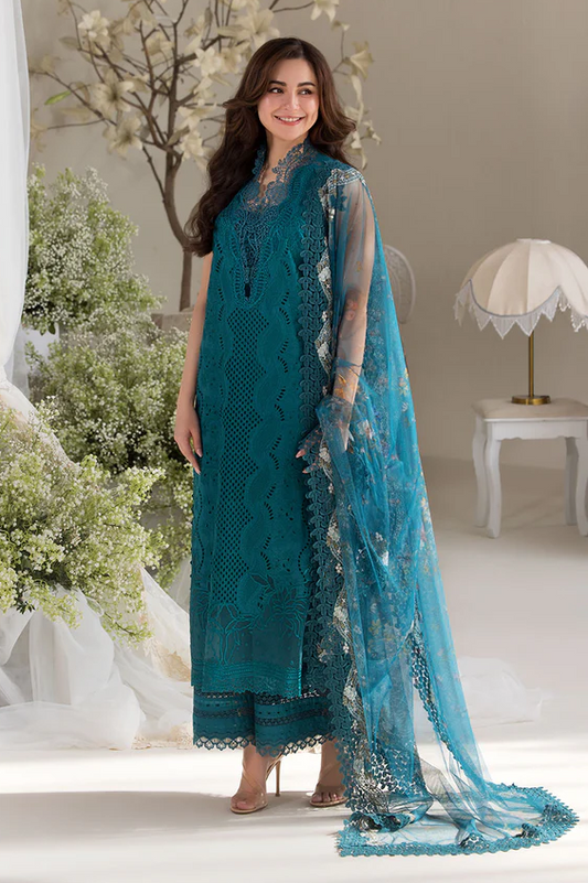 Sobia Nazir Luxury Lawn Embroidered 3 Pc Collection Unstitched Design 2A