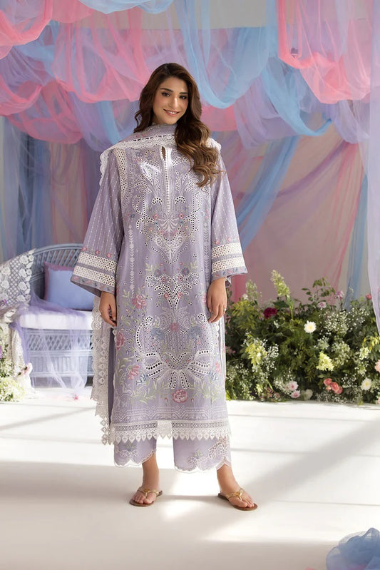 Sobia Nazir Luxury Lawn Embroidered Unstitched 3 Piece  5A
