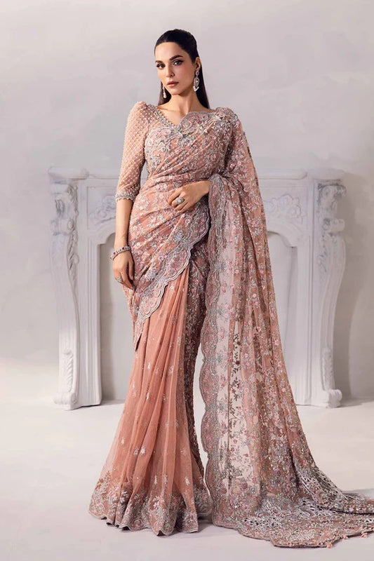 Maria.B Net Embroidered 3 Piece Unstitched - Solana MC-1011-A