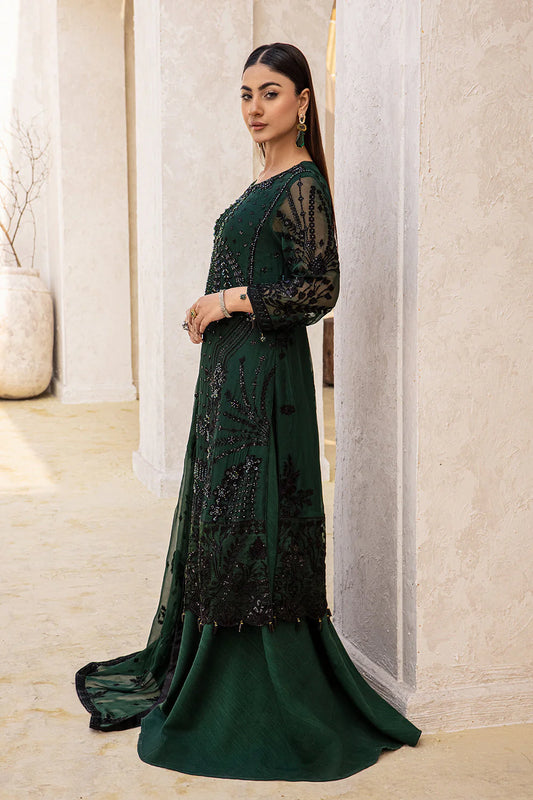 Zebtan Luxury Chiffon Embroidered 3 Pc Unstitched Collection ZR-03