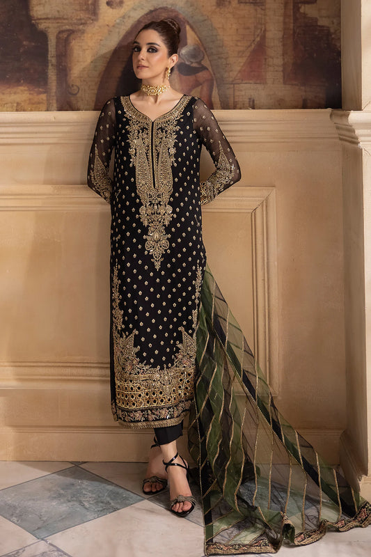 Charizma Premium Luxury Handwork Chiffon with Premium Embroidered Dupatta DJW4-06