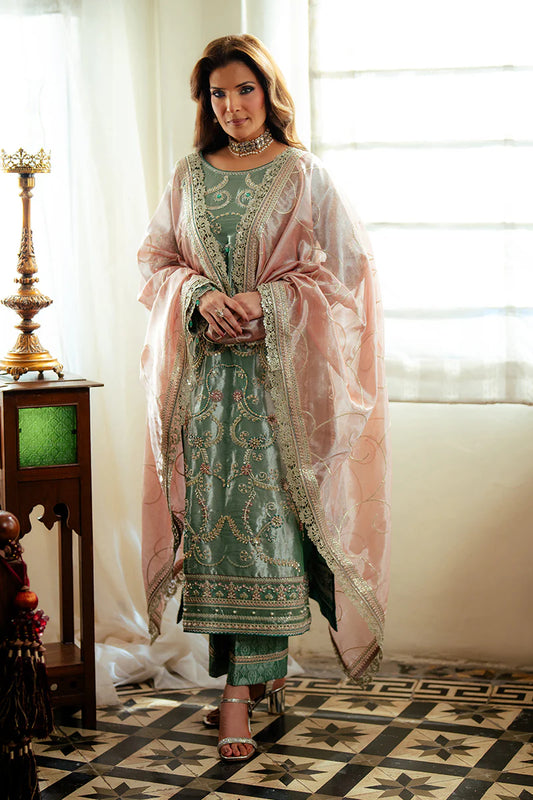 Mushq Luxury Shesha Silk Unstitched 3 Pc Collection Jana